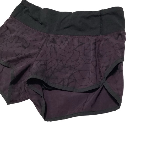 Lululemon Run: Speed Short Sz 4, 4-way Stretch Star Crushed Black Cherry - Picture 8 of 12